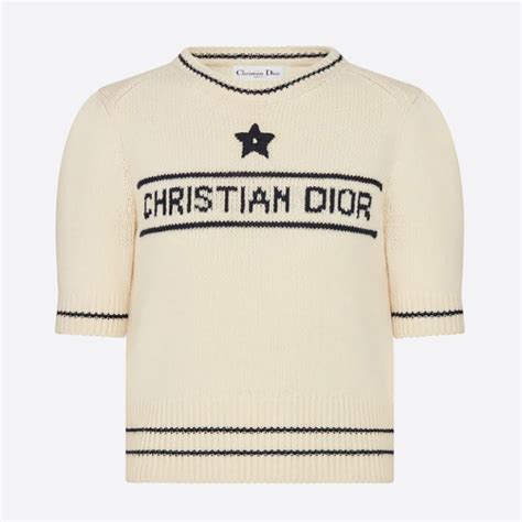 christain dior shorts|Christian Dior short sleeve sweater.